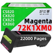 72K1XM0 Magenta Toner Cartridge Compatible for Lexmark CS820 CX820 CX825 CX860