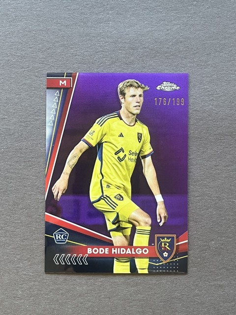 2024 Topps Chrome MLS - Bode Hidalgo Purple Refractor #179 /199 (RC)