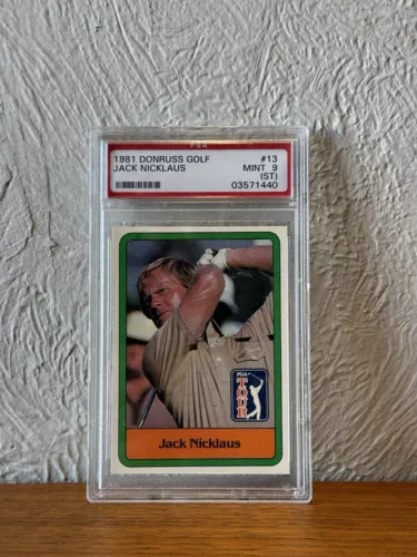 Jack Nicklaus 1981 Donruss Golf Rookie Card #13 PSA 9 Rare Gem Card
