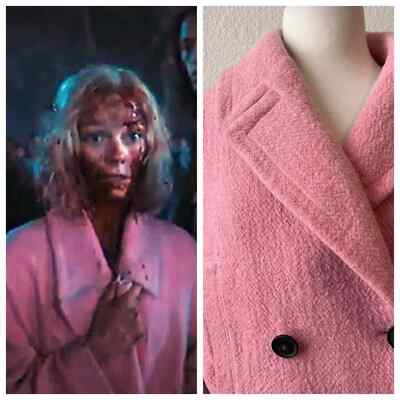 ASO Enid Sinclair Finale Coat Zara Pink Oversized Peacoat SA