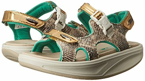 MBT Kisumu 3S Women s Fashion Sport Sandal Ltd Edition Gold Blue