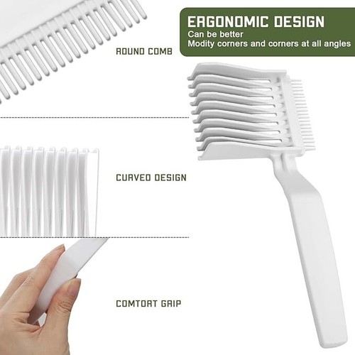2 Pcs Barber Fade Combs, Professional Hair Cutting Comb, Heat Resistant Clipper - Picture 3 of 4
