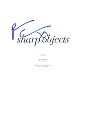 Patricia Clarkson Signed Autographed SHARP OBJECTS Pilot Episode Script COA 