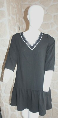 Robe Ycoo Taille S - Noire Et Or - Polyester - Neuf Avec étiquettes (modèle 1294)