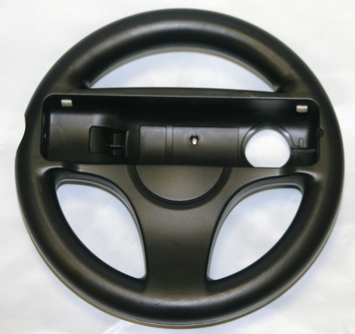 Mario Kart Steering Wheel for Nintendo Wii & Wii U - Old Skool (BLACK) - Picture 2 of 2