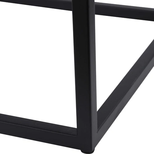 UTTERMOST 24935 GAMBIA WHITE MARBLE AGED BLACK STEEL BASE MODERN PLANT STAND - Picture 5 of 5