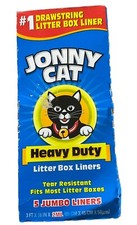 JONNY CAT Heavy Duty Litter Box Liners Jumbo 5 Liners-Box 1 Pack