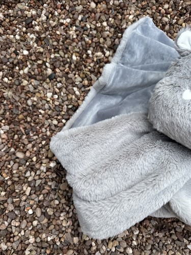 Next Hippo comforter blanket BNWOT NEXT Blankie Soft Toy large comfort grey 28" - Picture 3 of 11