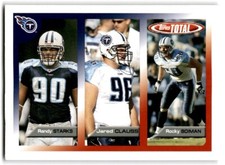 2005 Topps Total Rocky Boiman/Randy Starks/Jared Clauss Tennessee Titans #75