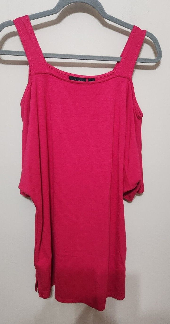 Halogen Pink Cold Shutter Top Size Medium Women's - image 1