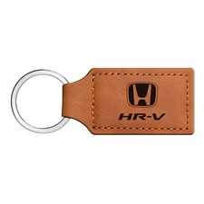 Honda HR-V Rectangular Brown Leather Key Chain Key-Ring