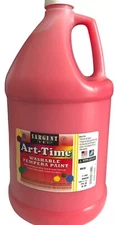 SARGENT ART RED ART-TIME WASHABLE PAINT Red(128 Fl Oz.) 1 Gallon Craft Project