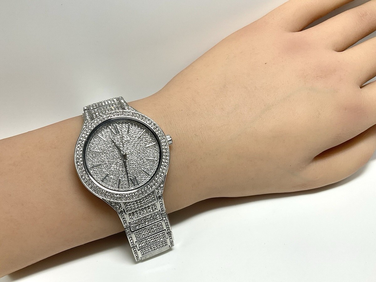 Michael Kors Kerry Crystal Pave Stainless Steel Ladies Michael Kors Kerry Crystal Pave Stainless Steel Ladies