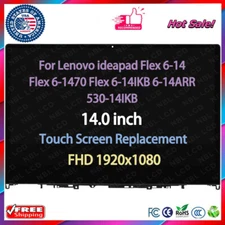 14" for Lenovo ideapad Flex 6-1470 LCD Display Touch Screen Assembly 1920x1080