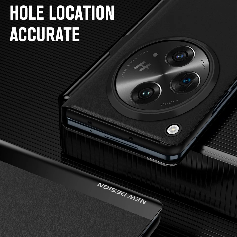 For OnePlus Open Business Magnetic Flip Stand Case Cover with Pen Slot + Stylus - Image 4 of 4