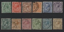 1924 �d-1/- BLOCK CYPHER VFU SET OF TWELVE . SG 418-429