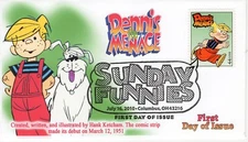 AO 4471-2, 2010, Sunday Funnies, Pictorial Postmark, Add-on Cachet, First Day Co