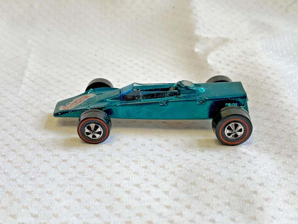 Hot Wheels Redline Turbine Lotus Mattel 1969 aguamarina e insignia diecast 1:64 coche de juguete Foto 2 de 4