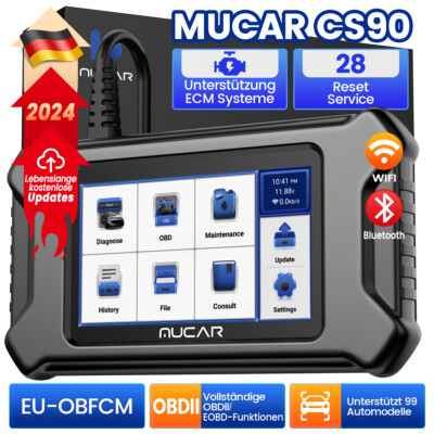 MUCAR CS90 Profi OBD2 Diagnosegerät KFZ Scanner Fehler Auslesegerät 28 Reset ECM