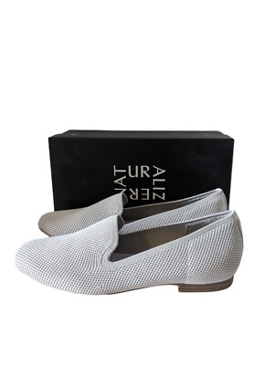 Naturalizer Kit Gray Knit Slip On Shoes Loafers Womens Size NEW
