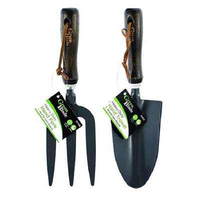 Schwerlast Gartenarbeit Hand Gabel Kelle oder Set Werkzeuge Holzgriff Haus Garten