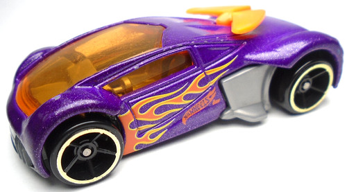 2010 HOT WHEELS WORLD RACE VOLCANO PHANTOM RACER PURPLE 1:64 DIECAST 2 5/8" CAR