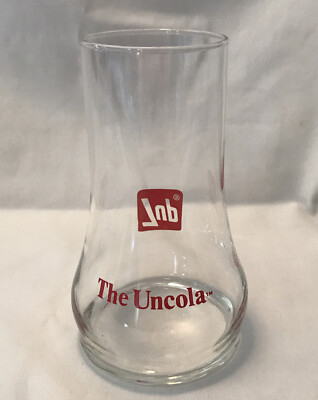 7UP UNCOLA UPSIDE DOWN RETRO GLASS TUMBLER 16 OZ EXCELLENT