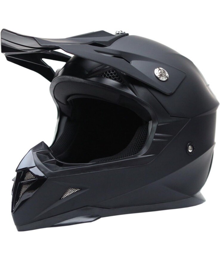 YEMA (YM-915) Matte Black Motorcycle Helmet - Size XL. NEW | eBay