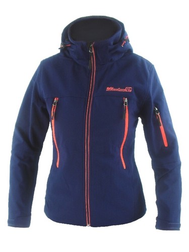 Veste Softshell Légère Femme Avec Capuche - Manteau Long Respirant Coupe-Vent Randonnée