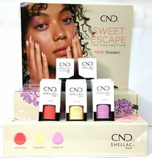 Cnd Shellac Gel Polish - SWEET ESCAPE 2019 Collection .25oz/7.3ml FULL 3PCS
