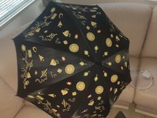 Christain Dior charms Print Umbrella Wooden wood Handle