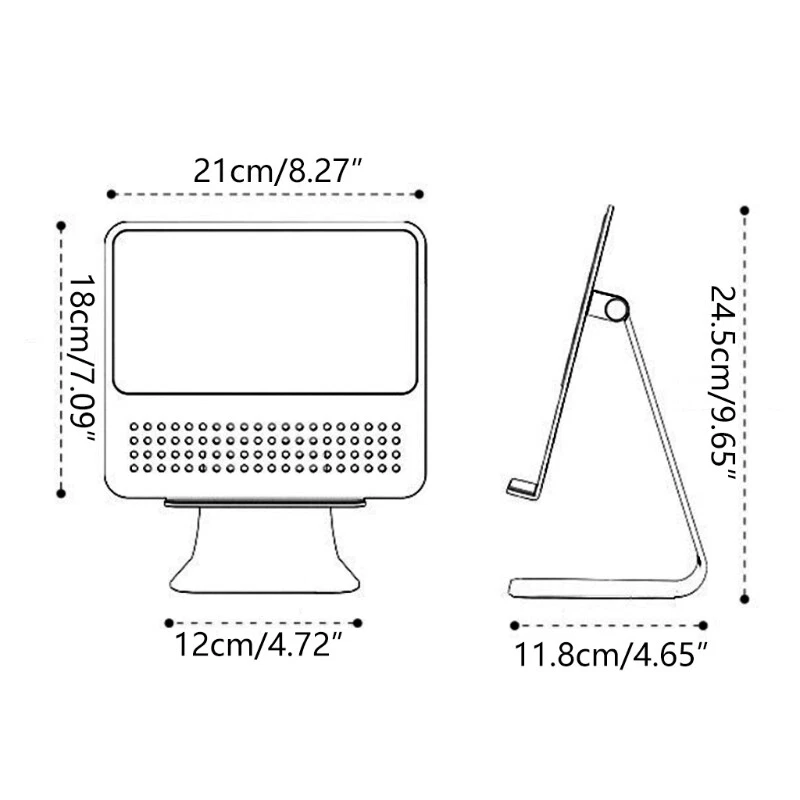 Laptop Stand Riser Adjustable Cooling Holder Foldable Tablet Bracket 4.7-13inch