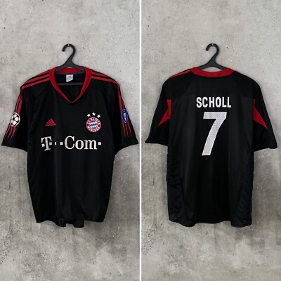 BAYERN MUNICH 2004 2005 CHAMPIONS LEAGUE FOOTBALL SHIRT #7 SCHOLL