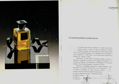 Advertising 0524 1979 Lanvin a great perfume to rediscover 2 pages