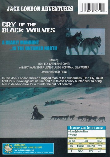 Cry of the Black Wolves (DVD, 1978) New/Sealed, Ron Ely, Raimund Harmstorf - Picture 2 of 2