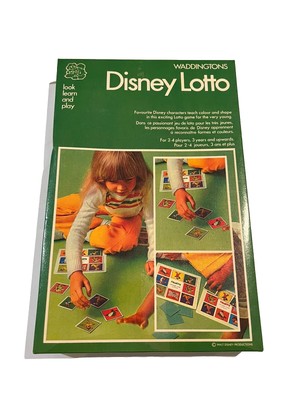 Disney Lotto Waddington Look Learn And Play 1976 Made In England 