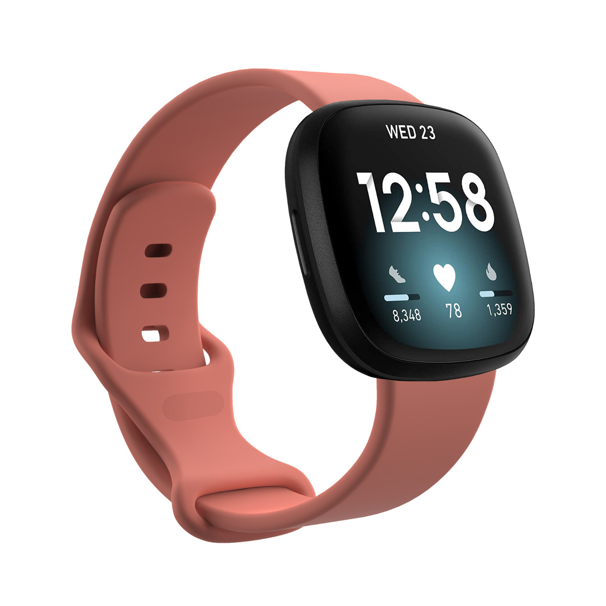 For Fitbit Versa 4 3, Sense 1 2 Soft Silicone Wrist Strap Replacement Watch  Band