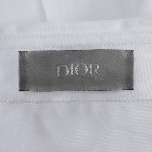 70188 authentisches DIOR HOMME Hemd weiß Baumwolle LOGO BESTICKT Knopfleiste 37 S - Bild 6 von 6