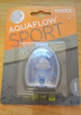 INTEX AQUAFLOW SPORT - Swimming Lace Up Set + Earplugs BLUE #55609