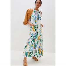 Anthropologie Maeve Belrose Eyelet Maxi Dress Size XS