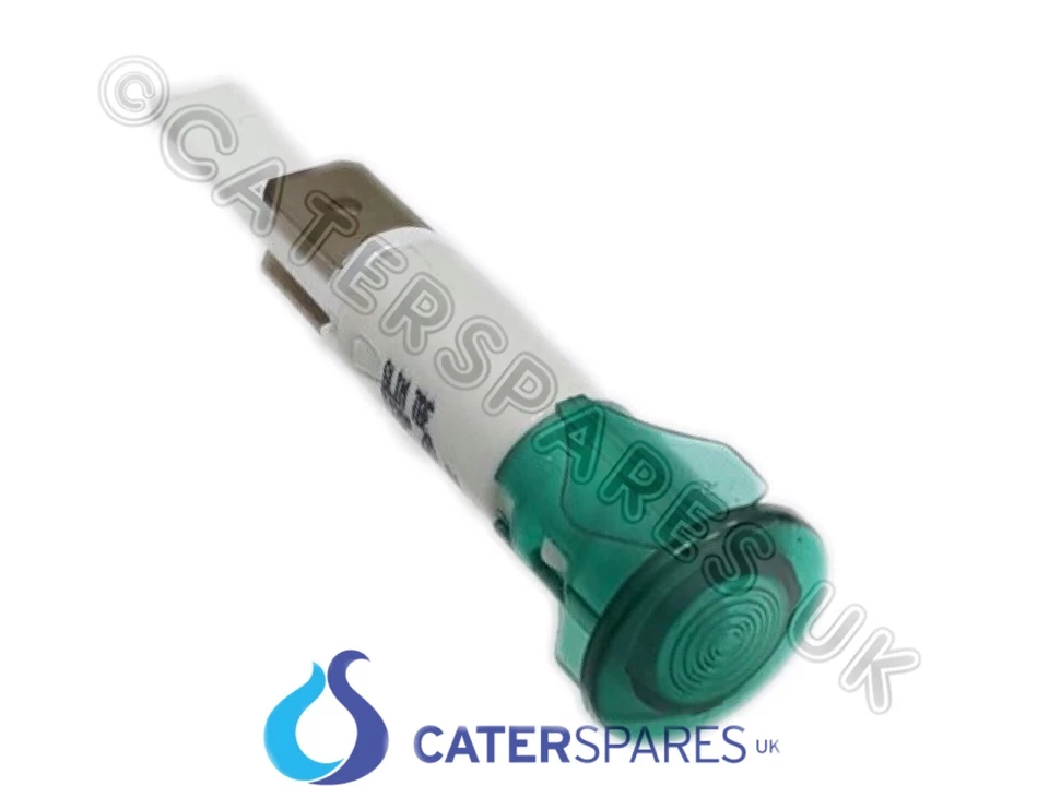 CUPPONE PARRY LNGN2211P GREEN NEON INDICATOR LENS BULB OVEN FRYER GRIDDLE BAIN MARIE ETC