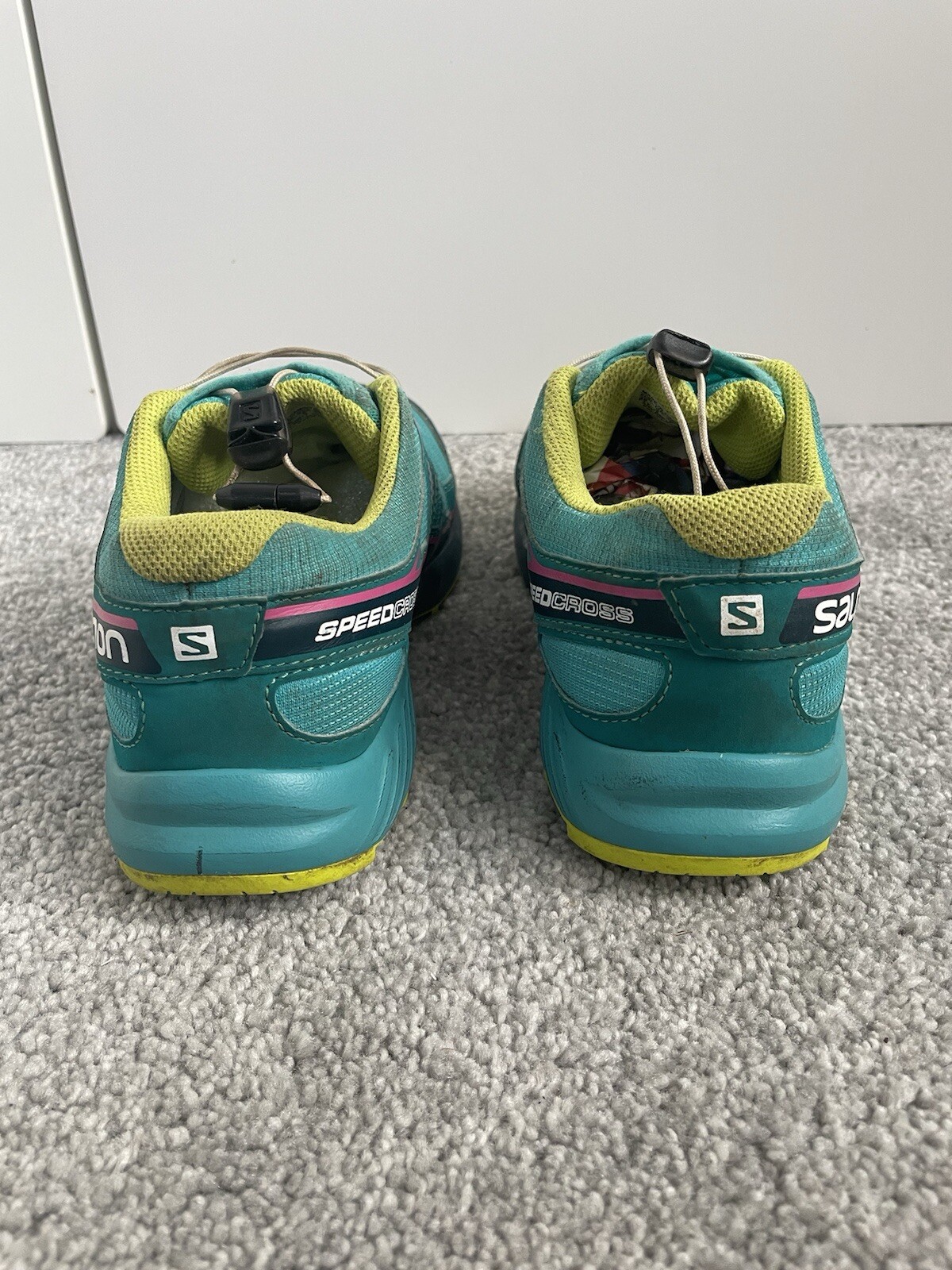 Scarpe da trail running Salomon SpeedCross verde acqua e verde donna UK 5 EU 38