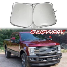 For Ford F250 17-21 Windshield Sun Shade Front Window Cover Car Visor Foldable A