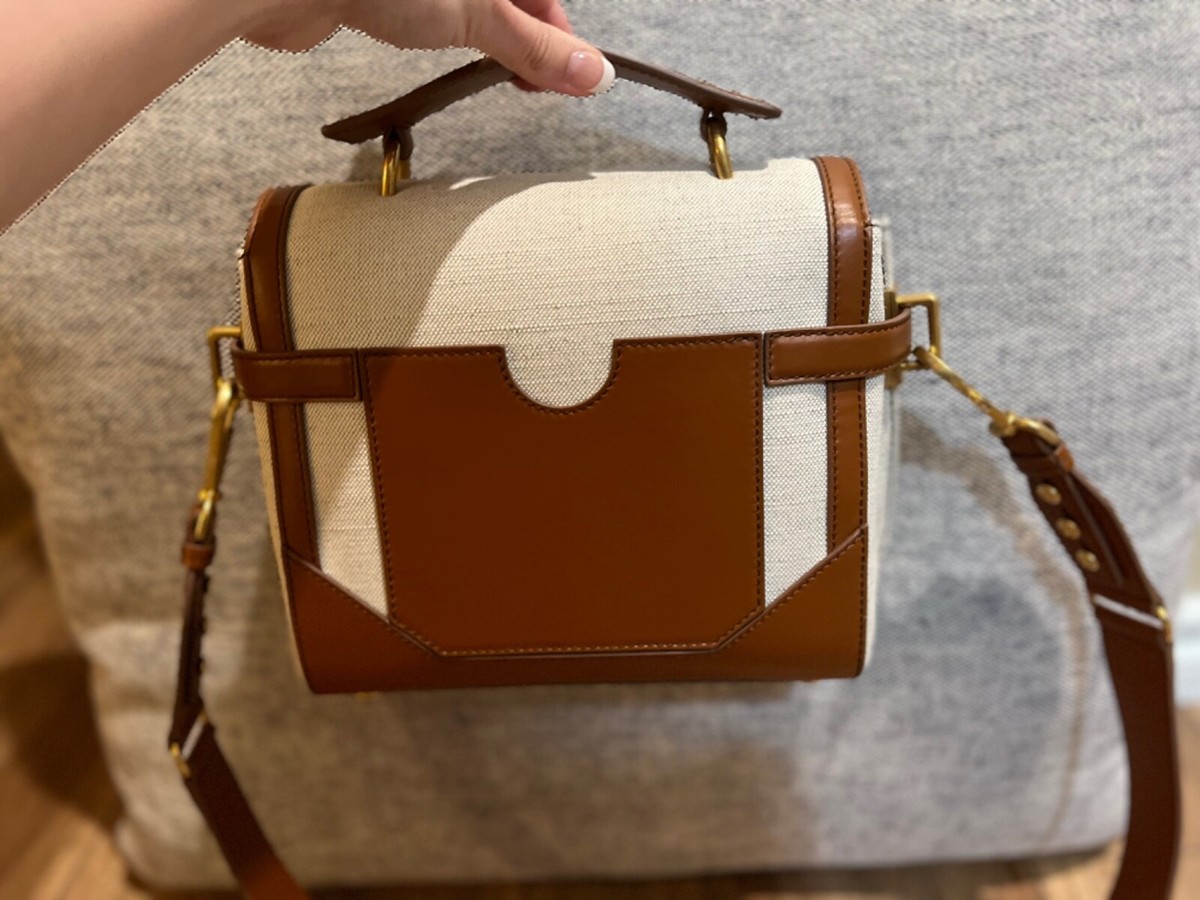 AUTHENTIC* Pre Owned Balmain BBuzz 23 Logo Canvas Shoulder AUTHENTIC* Pre Owned Balmain BBuzz 23 Logo Canvas Shoulder