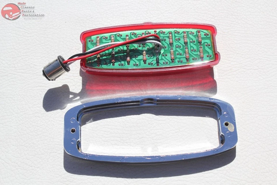 41-48 Chevy Flush Fit Flat Body Mount LED Tail Lights Custom Truck Hot Rat Rod - Image 4 of 4