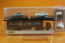 Brekina 48044 MB LPS 338 Autotransport-SZ Mercedes-Benz & 3 Ricko-Modellen NEU!