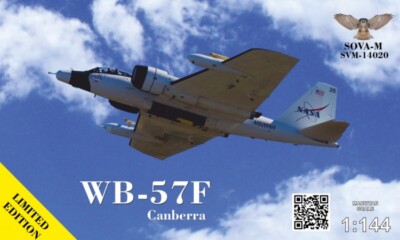 Sova Model 14020 WB-57F ''Canbera'' NASA Plastic model kit 1/144