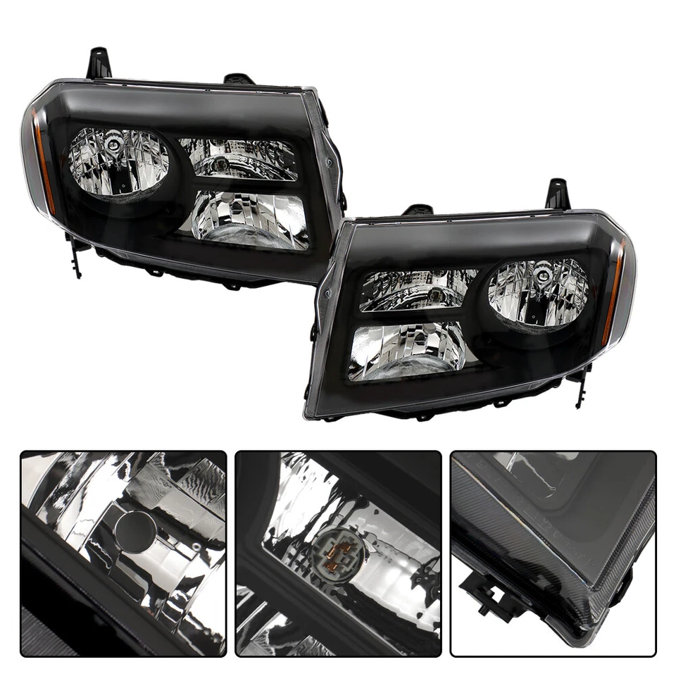 Faro halógeno lateral negro diestro y derecho Honda Pilot 2012 2013 2014 2015 Foto 4 de 4