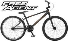 FREE AGENT AMBUSH CRUISER 24" COMPLETE BICYCLE MATTE BLACK