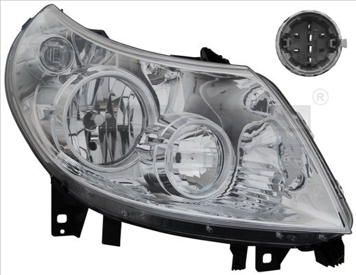 Left TYC 20-11334-15-2 Headlight for CITROËN,FIAT,PEUGEOT